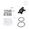 Secure Number Plate Holder for Bikes and Events, Round Tube view 3