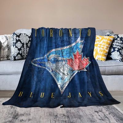 Toronto City Baseball Blanket Soft Flannel Lightweight Outdoor Travel Blanket Living Room Bedroom Sofa Decoration Baseball Fan Gift 60x80 Inch