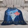 Toronto City Baseball Blanket Soft Flannel Lightweight Outdoor Travel Blanket Living Room Bedroom Sofa Decoration Baseball Fan Gift 60x80 Inch view 3