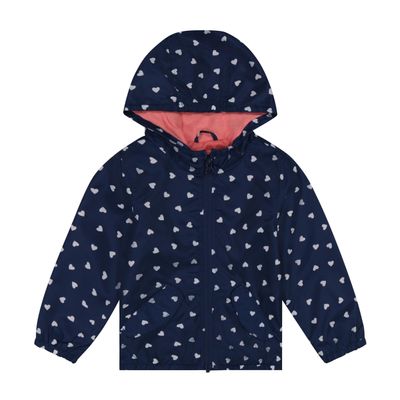 Carter's Baby Girls' Water-Resistant Lightweight Windbreaker, Navy Post, 4 Years