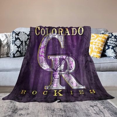 Colorado City Baseball Blanket Soft Flannel Lightweight Outdoor Travel Blanket Living Room Bedroom Sofa Decoration Baseball Fan Gift 60x80 Inch