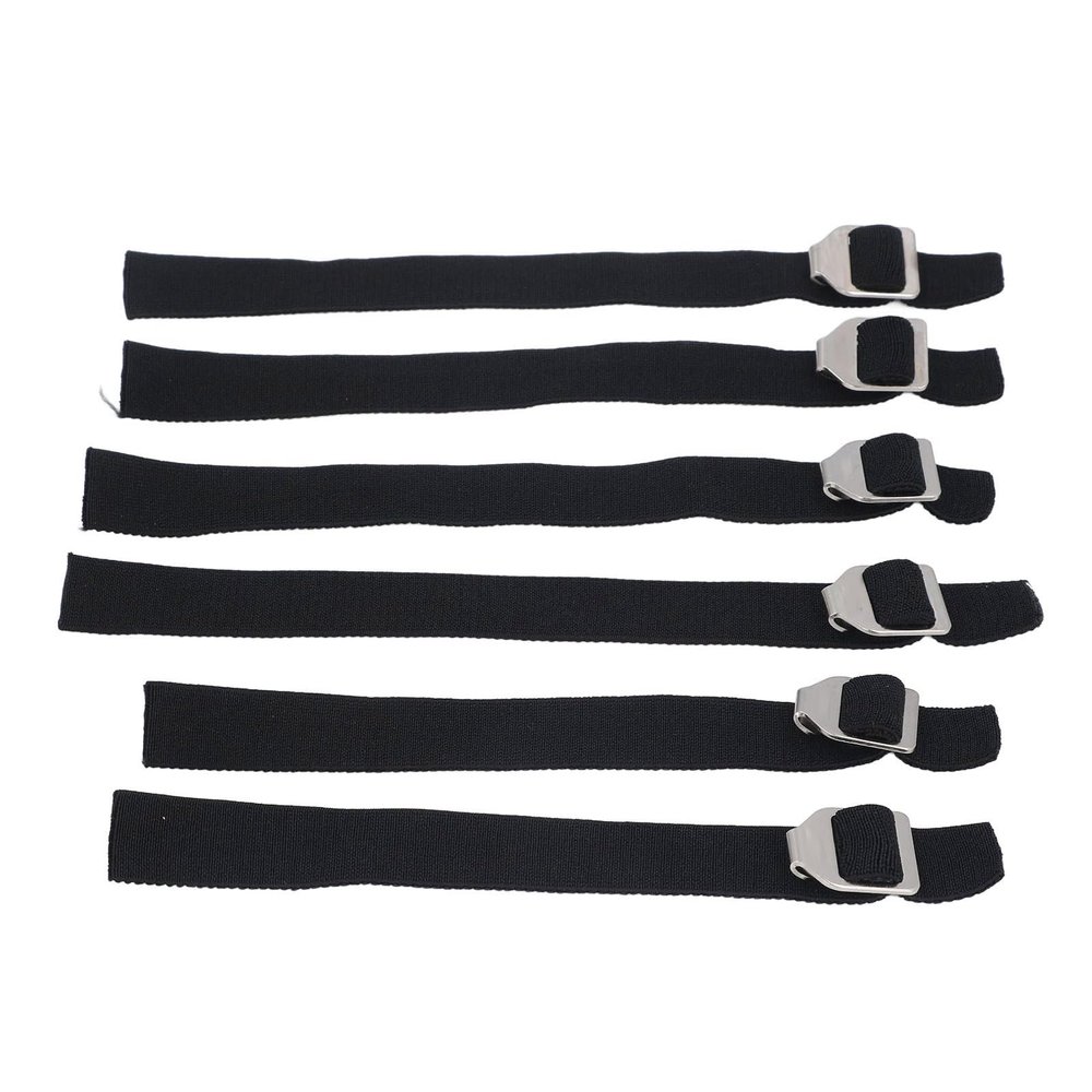 6pcs Shin Guard Replacement Straps Catcher Shin Guard Straps with Rustproof Metal Buckles for Baseball Leg Guard Straps