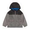 Carter's Baby Boys' Midweight Water-Resistant Fleece-Lined Jacket with Snap Pockets, Black/Grey, 12 Months view 1