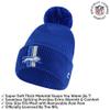 Ultra Game Adults Unisex NFL Official Super Soft Heritage Logo Winter Beanie Knit Hat with Extra Warm Touch Screen Gloves, Detroit Lions, Team Color, 1SIZE view 2