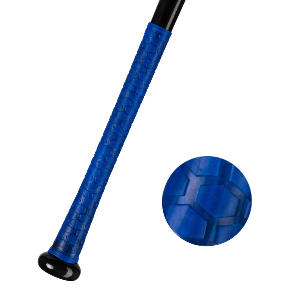 StickGrip Hexagon Series - Advanced Baseball & Softball Bat Grip - Easy Installation, Durable HydroFlex 2.0 Polymer, Weather-Resistant, High-Performance Grip (11") (Blue)