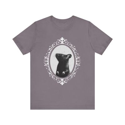 Victorian Black Rat Shirt, Retro Cute Rat Design, Weirdcore Rat Mom Tshirt, Creepy Cute Goth Apparel, Alternative Witchy Gift