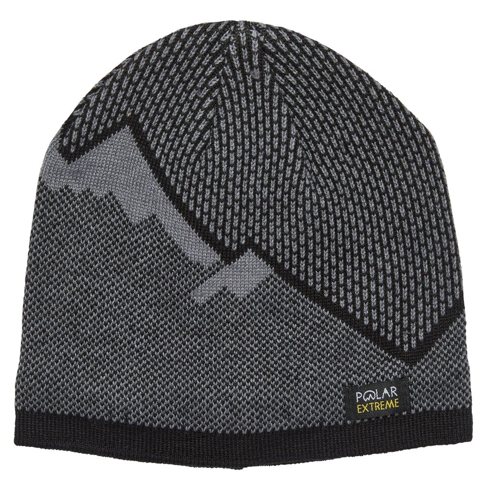 Polar Extreme Men's Sherpa-Lined Knit Winter Hat Warm, Durable, One Size Fits Most - Black Mountain