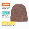 Polar Extreme Men's Sherpa-Lined Knit Winter Hat Warm, Durable, One Size Fits Most - Black Mountain view 3