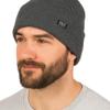Polar Extreme Men's Sherpa-Lined Knit Winter Hat Warm, Durable, One Size Fits Most - Black Mountain view 4