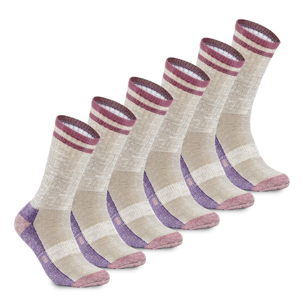 MERIWOOL 3 Pairs Merino Wool Midweight Hiking Crew Socks for Men and Women with Snug Calves Moisture-Wicking Cushioned Socks