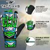 TACTIXXS Soccer Goalkeeper Gloves for Kids Boys Children Youth, Funky Football Goalie Gloves Anti Slip 4mm Latex Palm with Strong Grip (Green, Size 5 Suitable for 9-12 Years) view 3