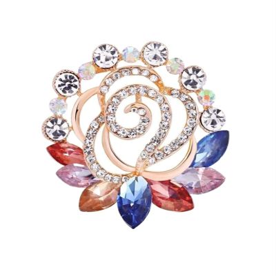 GTEFSWS Brooches Brooch Flower Brooch High-Grade Scarf Buckle Ladies Wild Clothing Pin Scarf Shawl Accessories Pin for Women Fashion