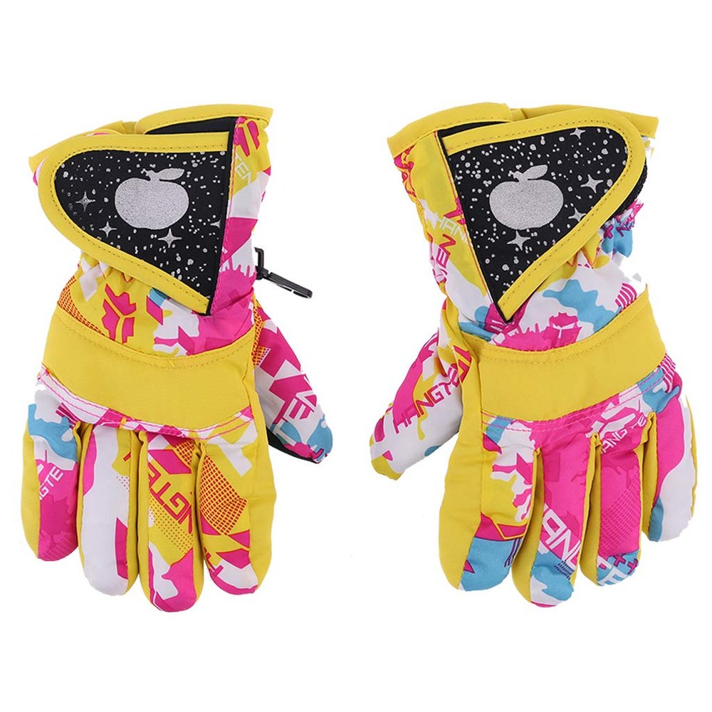 DIMITU Children Ski Gloves Winter Padded Thermal Cotton Handwears Outdoor Sports Skiing Riding