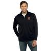 Vantage Apparel Men's Collegiate Micro Mesh Performance Black 1/4 Zip Pullover, Maryland Terrapins, Black, X-Large view 1