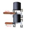 AErosx Wing Chun Wooden Dummy, Wall Mount Simple Fighting Dummy Trainer, with 3pcs Wooden Dummy Arms and Semicircular Soft Sandbag, for Indoor Outdoor Wide Range of Sport view 3