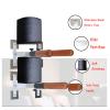 AErosx Wing Chun Wooden Dummy, Wall Mount Simple Fighting Dummy Trainer, with 3pcs Wooden Dummy Arms and Semicircular Soft Sandbag, for Indoor Outdoor Wide Range of Sport view 4
