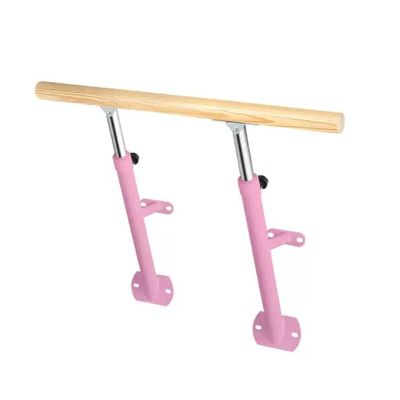 XAWSOP Ballet Bar Freestanding, Wall Mounted Ballet Barre Dance Barre Pole for Home Adjustable Height 80-120Cm, Barre Ballet Bar School Studio Gym Ballet Pole, 150cm, White,Pink-150cm