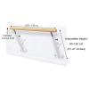 XAWSOP Ballet Bar Freestanding, Wall Mounted Ballet Barre Dance Barre Pole for Home Adjustable Height 80-120Cm, Barre Ballet Bar School Studio Gym Ballet Pole, 150cm, White,Pink-150cm view 3