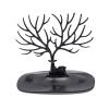 BABETRUE Jewelry Holders Jewelry Display Stand Deer Horn Stand Jewelry Display Stand Pendant Earrings Necklace Display Stand with Tray Jewelry Stand Jewelry Organizer Stand(Black) view 1