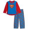 DC Comics Justice League Superman Toddler Boys Pajama Shirt Pants and Cape 3 Piece Set Blue 5T view 2