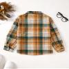 YOURUIKEY Girls Long Sleeve Flannel Shirts Button Down Plaid Jackets Collared Pockets Blouses Tops Fall Winter Clothes 13-14 Yellow view 4