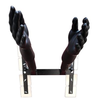 AErosx Wall Mounted Martial Arts Spring Pile Device, Multifunction Hand Shape Plastic Man Training Target for a Wide Range of Boxing Styles, Simple Wing Chun Dummy Training Equipment