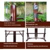 AErosx Compact Framed Wing Chun Kung Fu Wooden Dummy, Chinese Kung Fu Wing Chun Dummy with Rugged Base, Adjustable Height Mook Yan Jong Training with 3 Striking Pad, Heavy Duty Durability(B) view 3