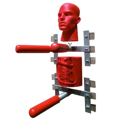 AErosx Kungfu Training Dummy, Wall Mounted Wing Chun Dummy Training Equipment, Wooden Dummy Arms + Silicone Sandbag, Suitable for a Wide Range of Sports
