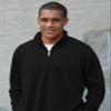 Vantage Apparel Men's Collegiate Micro Mesh Performance Black 1/4 Zip Pullover, Virginia Tech Hokies, Black, 4X-Large view 4