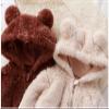 Toddler Baby Boys Girls Hoodie Jacket Baby Fleece Hooded Romper Winter Outwear Jumpsuit Snowsuit (Brown #4, 3-6 Months) view 3