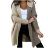 Cardigans for Women Trendy Long Sleeve Open Front Chunky Knit Sweaters Oversized Hoodies Outerwear Fall Outfits 2024 White view 1