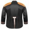 Hansber Men's Halloween Costume Tassel Jackets Marching Band Rock Man 60s Cardigan Coat Hippy Costumes Black Large view 4