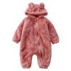 Toddler Baby Boys Girls Hoodie Jacket Baby Fleece Hooded Romper Winter Outwear Jumpsuit Snowsuit (Pink #4, 2-3 Years) view 1