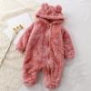 Toddler Baby Boys Girls Hoodie Jacket Baby Fleece Hooded Romper Winter Outwear Jumpsuit Snowsuit (Pink #4, 2-3 Years) view 3