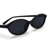 GUVIVI Retro Oval Sunglasses for Women Chic Cat Eye 90s Sunnies Lightweight Narrow Shades Trendy UV protection Sun Glasses view 4