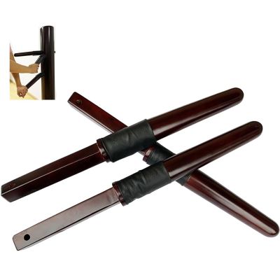 AErosx 3Pcs Wing Chun Wooden Dummy Spring Replace Arms, Vertical Suction Cup Type Stake Hand, Made of Chinese Cherry and Beech Wood High Hardness/Durability