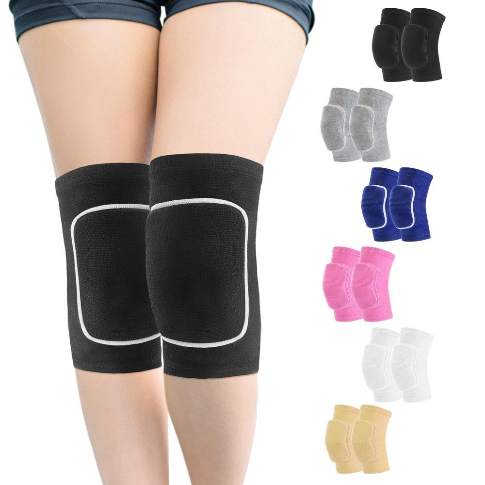 HISFFOG Volleyball Knee Pads for Women, Men, Youth, Girls, Kids, Knee brace for Volleyball Basketball Football Dance Yoga Tennis Running Cycling Workout Climbing Wrestling