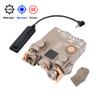 Nylon DL-A2 Box Aiming Laser Sights(with Blue Laser+IR Laser+Flashlight&Mount),& M300A Strong LED White Flashlight,& Modular Dual Wire Remote Pressure Switch(SF+2.5 Plug) Combo,Tan view 2