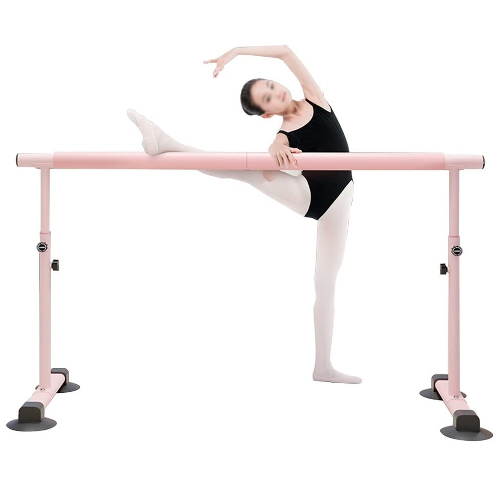 XAWSOP Ballet Barre Portable Standing Ballet Bar, Adjustable 5 Heights, Equipped with Anti Slip Pads, with A Maximum Load of 500kg,3M/9.8FT