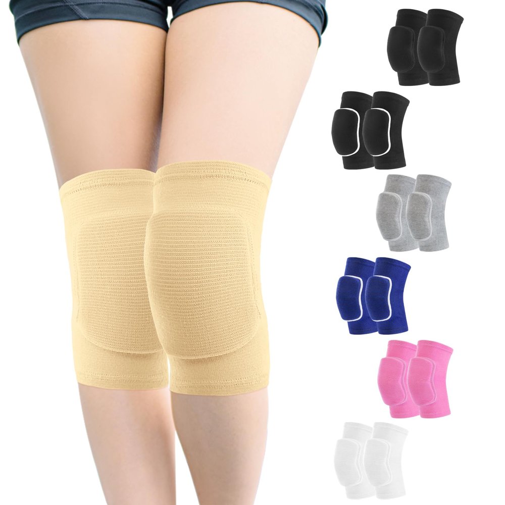 HISFFOG Volleyball Knee Pads for Women, Men, Youth, Girls, Kids, Knee brace for Volleyball Basketball Football Dance Yoga Tennis Running Cycling Workout Climbing Wrestling
