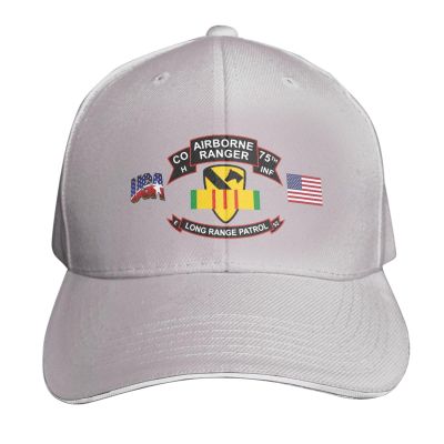 BAODANFACAI 75th Rangers Long Range Patrol HCO-1STCAV Baseball Cap Adjustable Trucker Veteran Cap for Men Women Gray