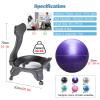 RENLXFI Office Ball Chair with Lockable Wheels, Adjustable Active Sitting Exercise Stability Yoga Ball Chair for Home Office Desk, Spine Support, Core Strengthening Ergonomic Chair view 2