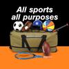 170L Extra Large Baseball Bag with Wheels Gym Duffle Softball Catchers Coach Team Equipment Bags Collapsible Rolling Travel Duffel Bat Gear Bag for Hockey Basketball Football Volleyball Soccer, Brown view 2