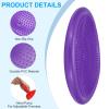 PATIKIL 2 Pcs Inflated Wobble Cushion Seat 13.2", Flexible Balance Disc with Hand Pump for Core Stability Exercise Physical Strengthening Improving Fitness Posture, Purple view 3