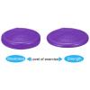 PATIKIL 2 Pcs Inflated Wobble Cushion Seat 13.2", Flexible Balance Disc with Hand Pump for Core Stability Exercise Physical Strengthening Improving Fitness Posture, Purple view 4
