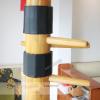 AErosx Wing Chun Dummy Trainer, Wooden Dummy with Rugged Base, Freestanding Standing Chinese Kong Fu Training Tool, Indoor Outdoor Use for Kung Fu Lovers(High160cm/62.9in) view 3