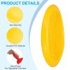 PATIKIL 2 Pcs Inflated Wobble Cushion Seat 13.2", Flexible Balance Disc with Hand Pump for Core Stability Exercise Physical Strengthening Improving Fitness Posture, Yellow view 3