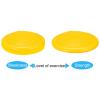 PATIKIL 2 Pcs Inflated Wobble Cushion Seat 13.2", Flexible Balance Disc with Hand Pump for Core Stability Exercise Physical Strengthening Improving Fitness Posture, Yellow view 4