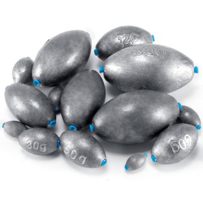 Alwonder Egg Sinkers Fishing Weights, Oval Lead Fishing Weights Sinkers Bass Fishing Casting Egg Sinker Saltwater Freshwater Tackle 1/2oz