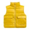 Kids Puffer Vest Lightweight Waterproof Sleeveless Zip up Outwear for Toddler Baby Boys Girls (Yellow, 12-18 Months) view 1